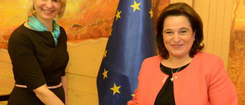 მანანა კობახიძე ლატვიის პარლამენტის ევროპულ საქმეთა კომიტეტის თავმჯდომარეს, ლოლიტა ჩიგანეს შეხვდა