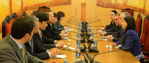 The Vice-Speaker, Zviad Dzidziguri hosting the China Machinery Engineering Corporation
