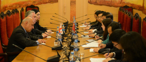 The meeting of the Vice-Speaker, Zviad Dzidziguri with the Chinese Delegation
