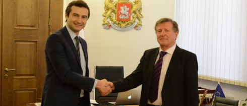 The meeting of Kakhaber Kuchava with the EU Ambassador