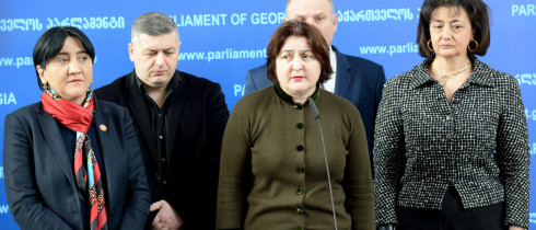 The briefing by Member of the Faction “Patriots of Georgia”, Ada Marshania