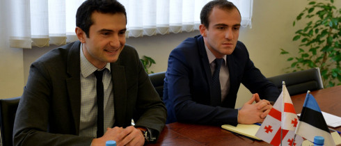 The meeting of Kakhaber Kuchava with the Deputy Chair of the Foreign Relations Committee of Estonian Parliament