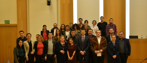 The meeting of Kakhaber Kuchava with the interns
