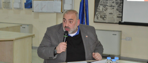 The public meeting of Koba Kobaladze with the population to introduce the report on his activity