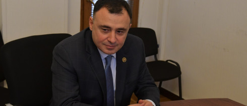 The meeting of the Deputy Chair of the Faction “Georgian Dream –for Development of the Regions”, Gogi Meshveliani with the “Students’ Parliament” members