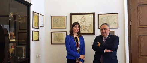 ზვიად კვაჭანტირაძე სსიპ შოთა რუსთაველის ეროვნული სამეცნიერო ფონდის გენერალურ დირექტორს, მანანა მიქაბერიძეს შეხვდა
