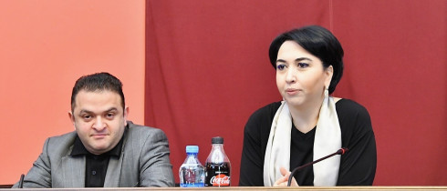 Eka Beselia and Gedevan Popkhadze participating in the International Conference “Role of the Parliament of Georgia in realization of the standards of the European Human Rights Convention”