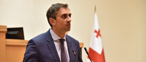 Giorgi Kakhiani speaking about the procedures under the new Rules of Procedure