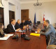 The meeting of the Chair of the Faction “Georgian Dream – for Powerful Georgia”, Bidina Gegidze and his Deputy, Zaza Papuashvili with the Deputy Finance Minister