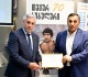 Shota Khabareli Presents Certificate of Appreciation to Two-Time World Champion Temur Khubuluri on Behalf of Sports Committee