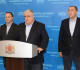 The joint press-conference by David Onoprishivli, Zurab Abashidze and Giorgi Tsagareishvili