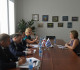 Giorgi Khatidze, Levan Gogichaishvili and Mamuka Chikovani hosting the Senator of the Parliament of Uruguay, Mónica Xavier
